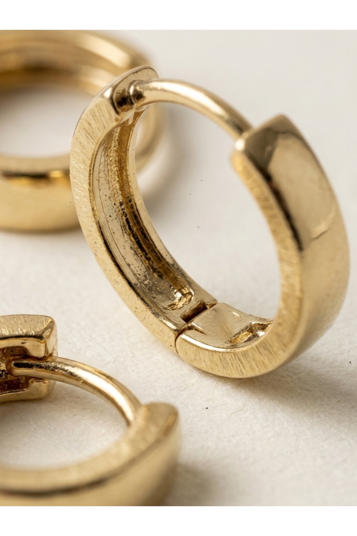 GOLD HALKA KÜPE SETİ