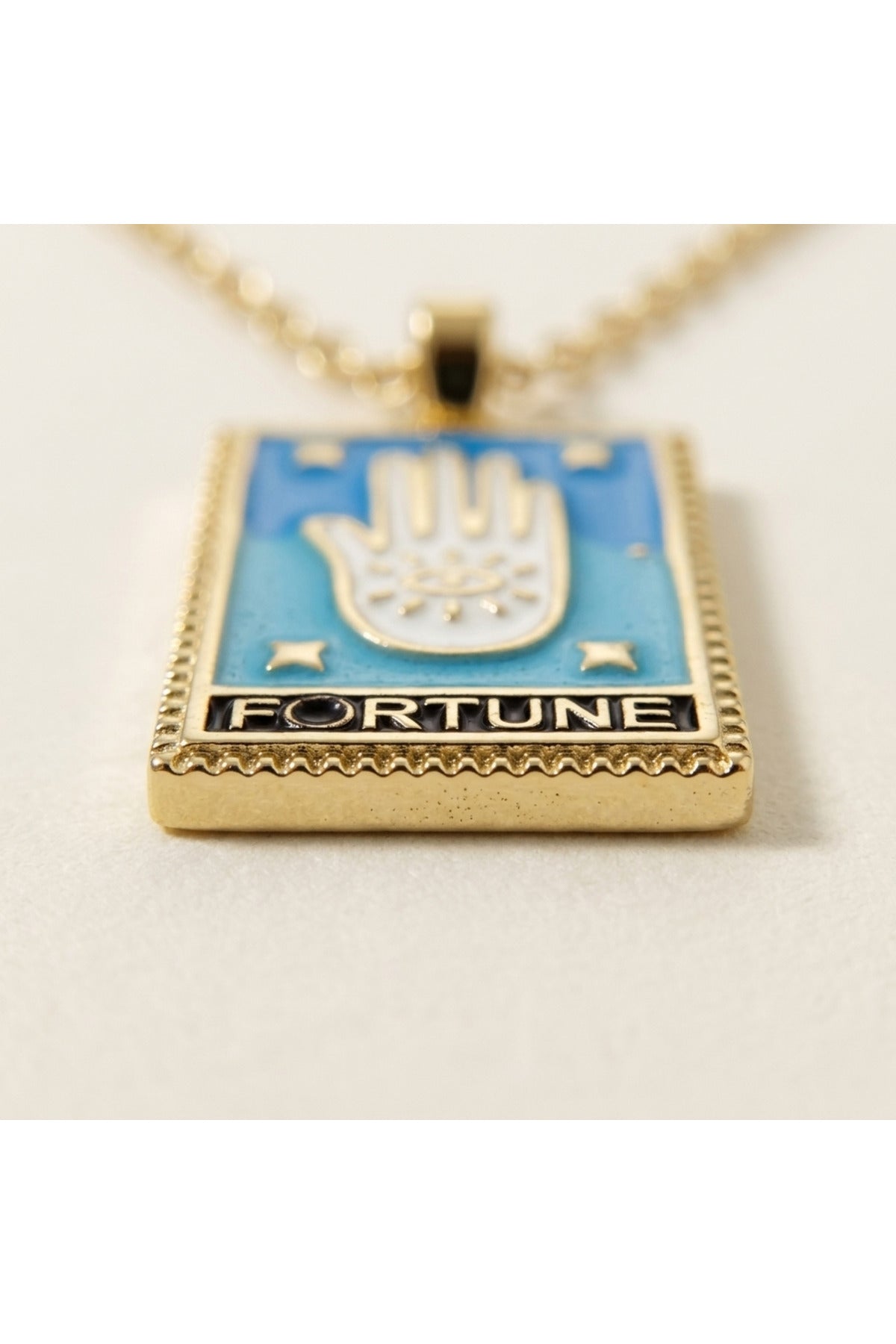 ÇELİK MİNELİ EL TAROT CHARM KOLYE