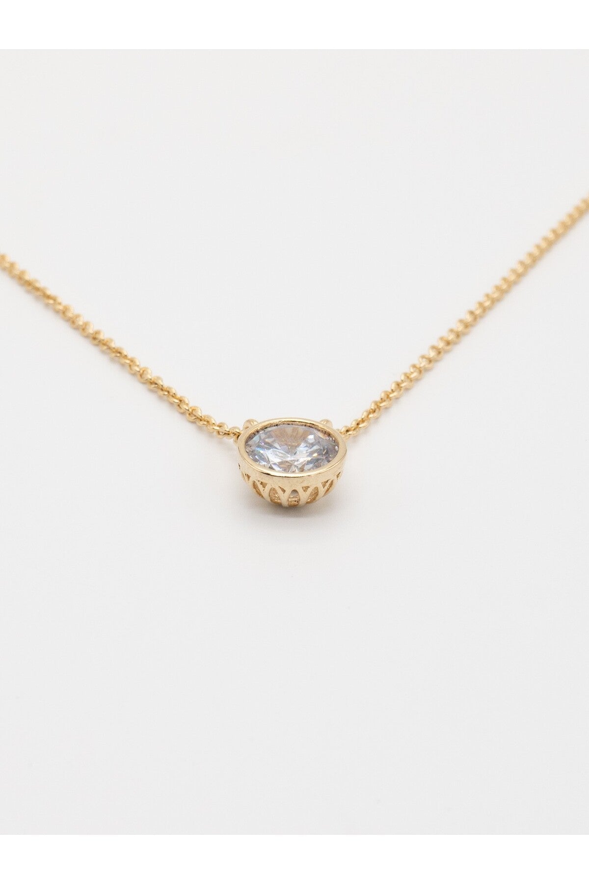 TEK TAŞ KADIN CHOKER KOLYE