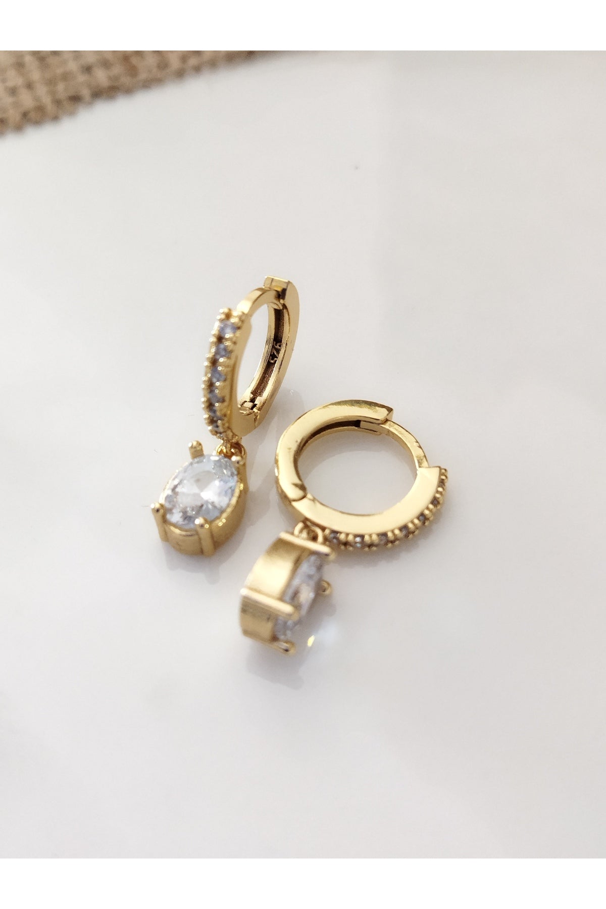HALKA KÜPE SETİ MODERN CHİC OVAL