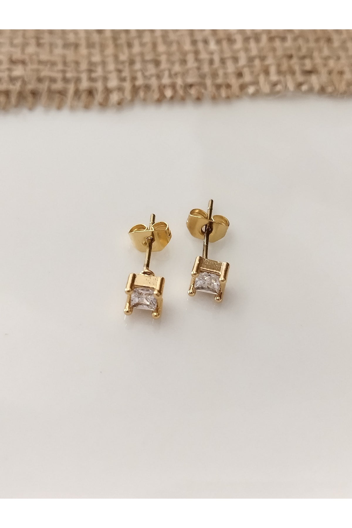 HALKA KÜPE SETİ DİAMOND CHİC SQUARE