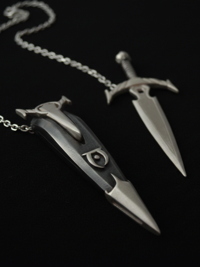 Skyrim Mehrunes Razor Dagger Necklace