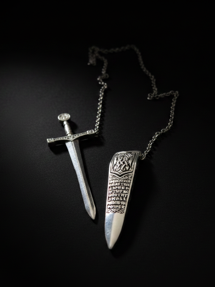 EXCALIBUR | 925 Sterling Silver Sword Necklace