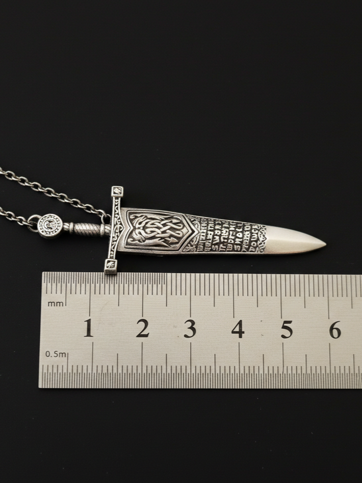Personalized Excalibur Sword Necklace