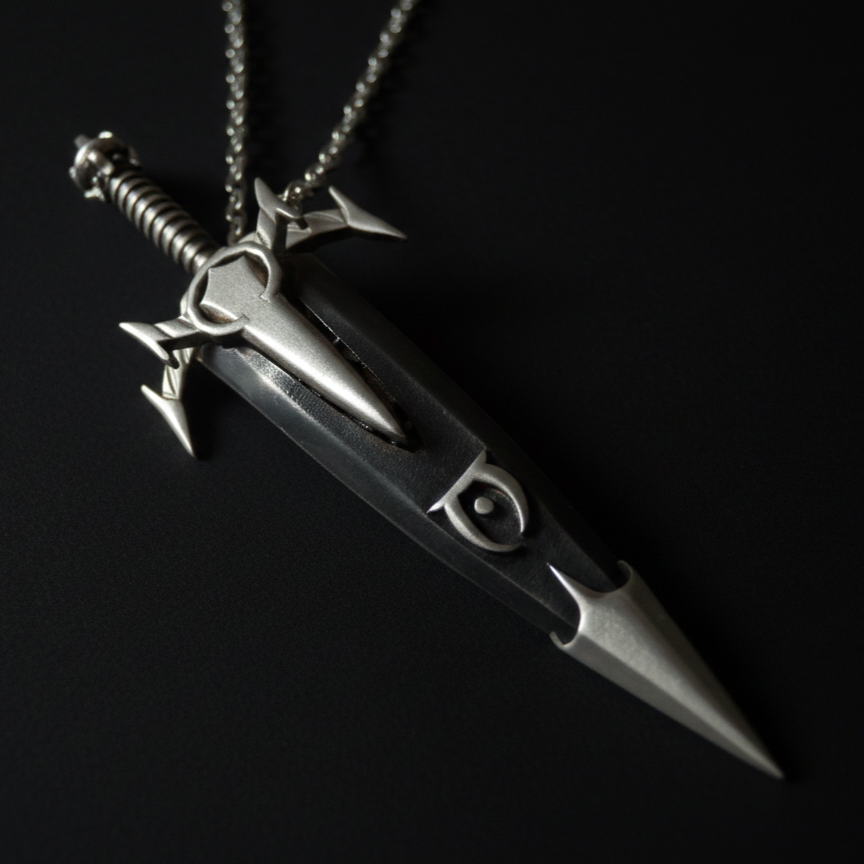 Skyrim Mehrunes Razor Dagger Necklace
