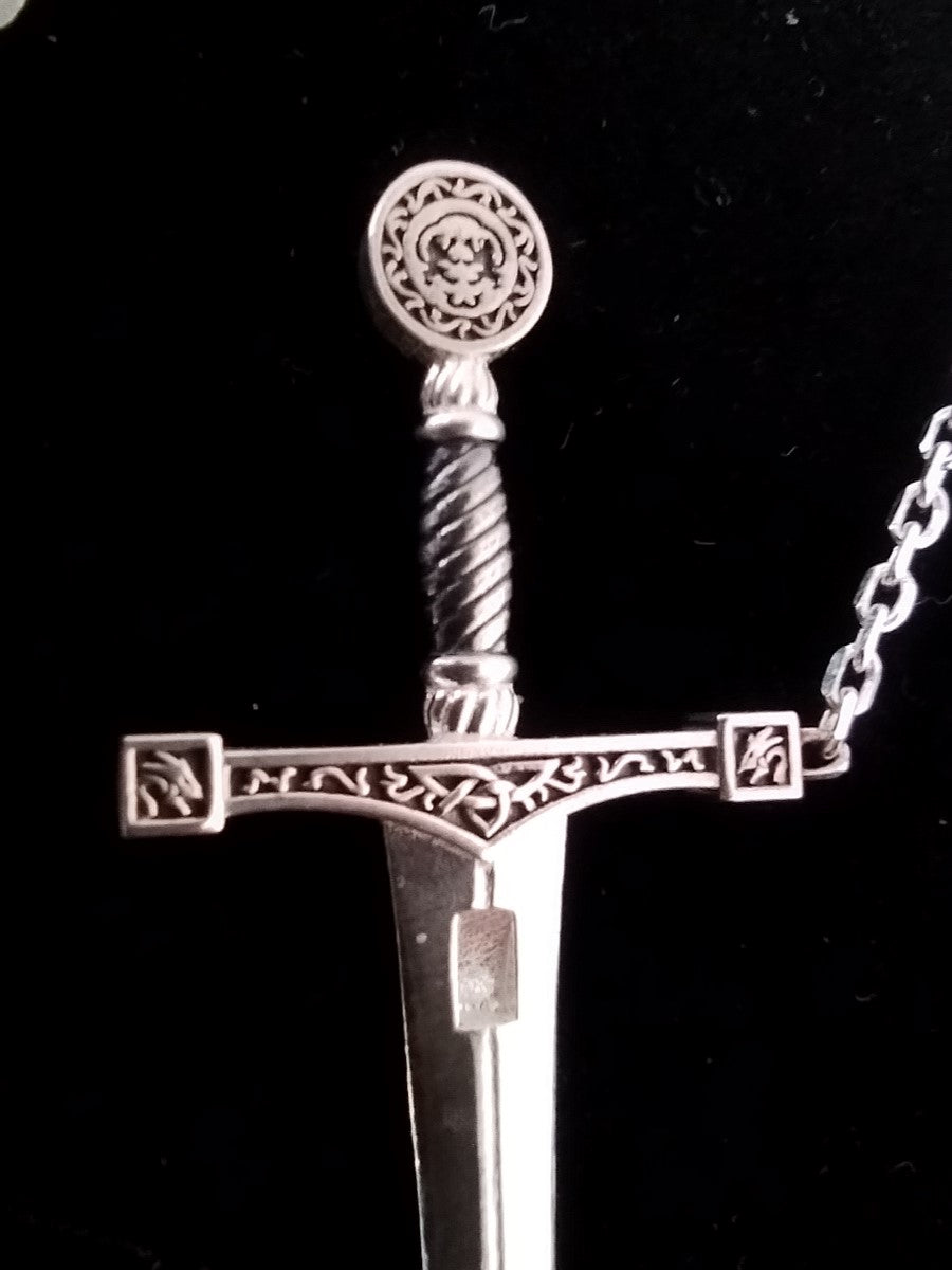 Personalized Excalibur Sword Necklace