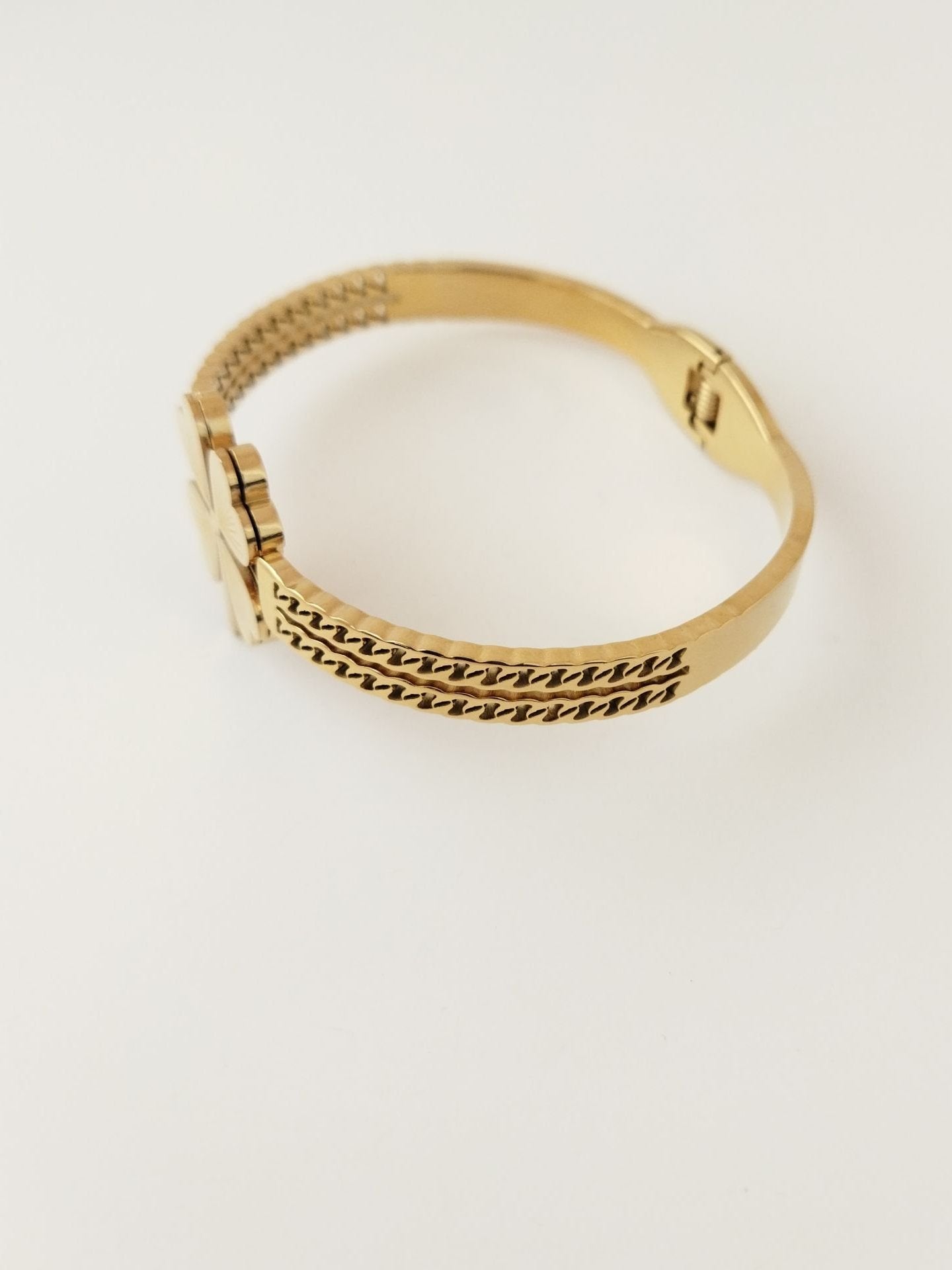 ÇELİK GOLD YONCA MODEL BİLEZİK