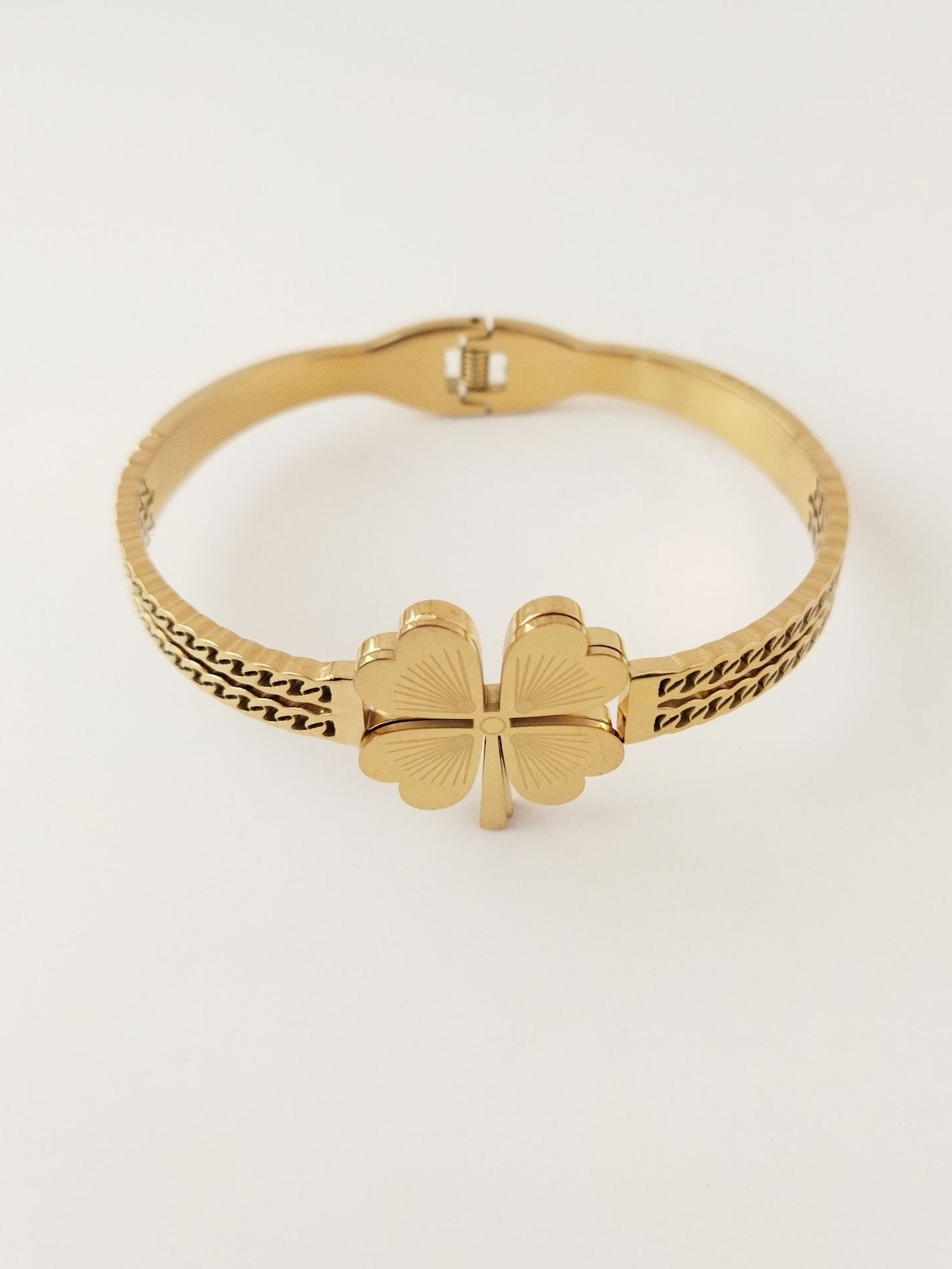 ÇELİK GOLD YONCA MODEL BİLEZİK