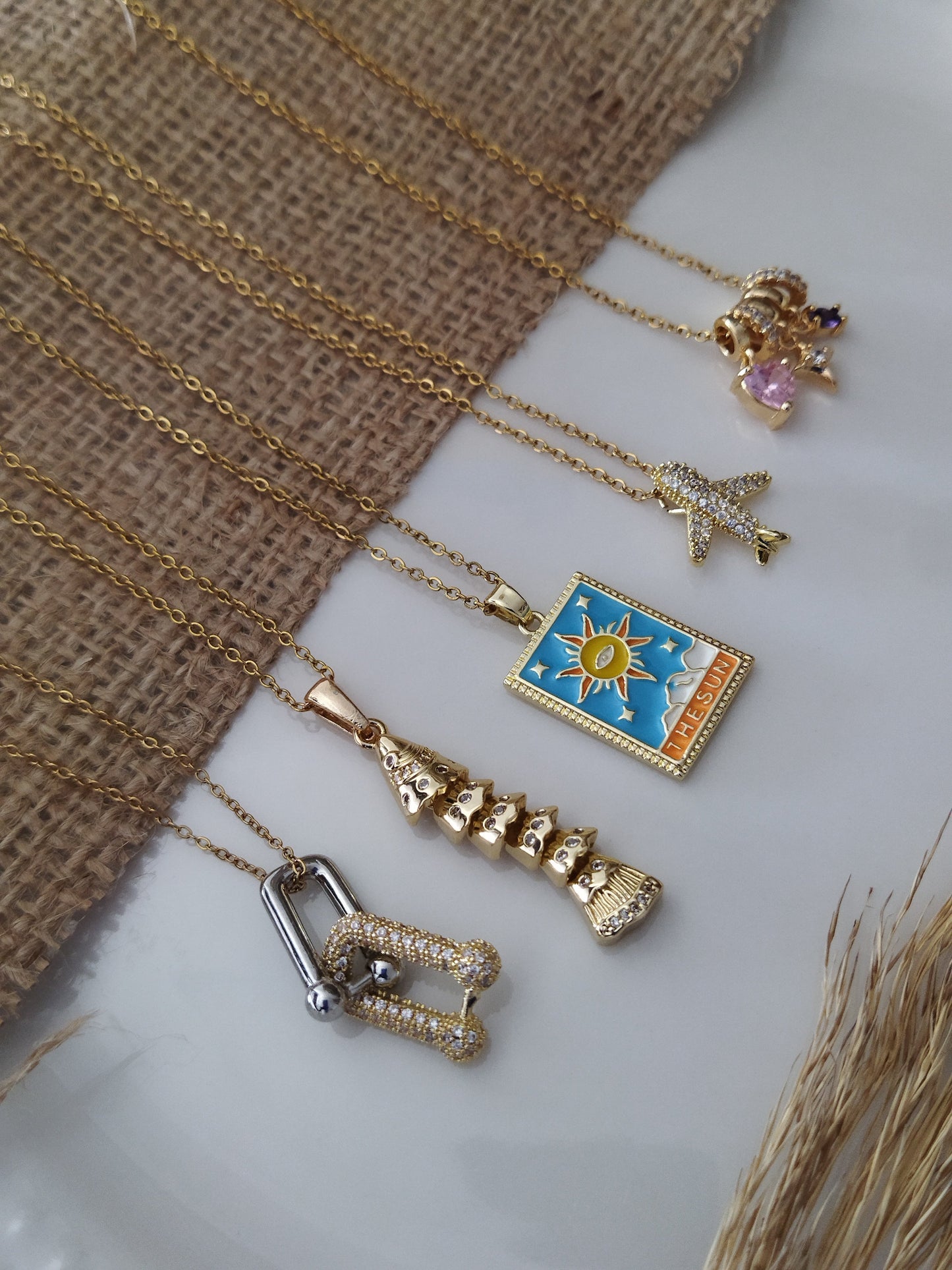 Çelik Kadın Charm Kolyeler