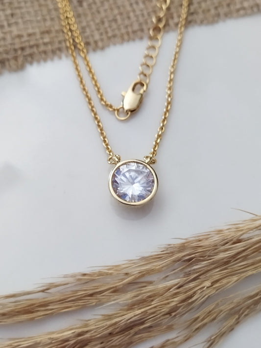 Tek Taş Choker Kolye Diamond