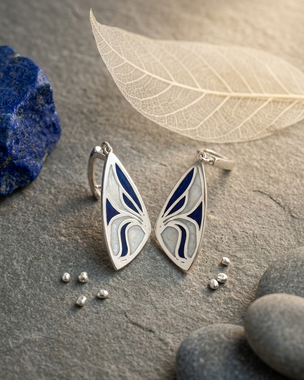Madame Perle – Family | Enameled Wing Earring